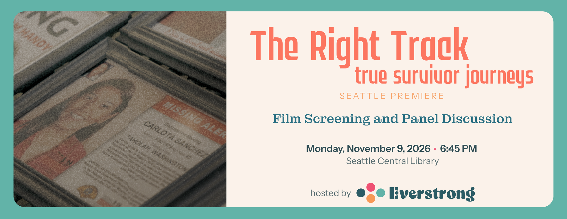The Right Track: Film Screening & Panel Discussion